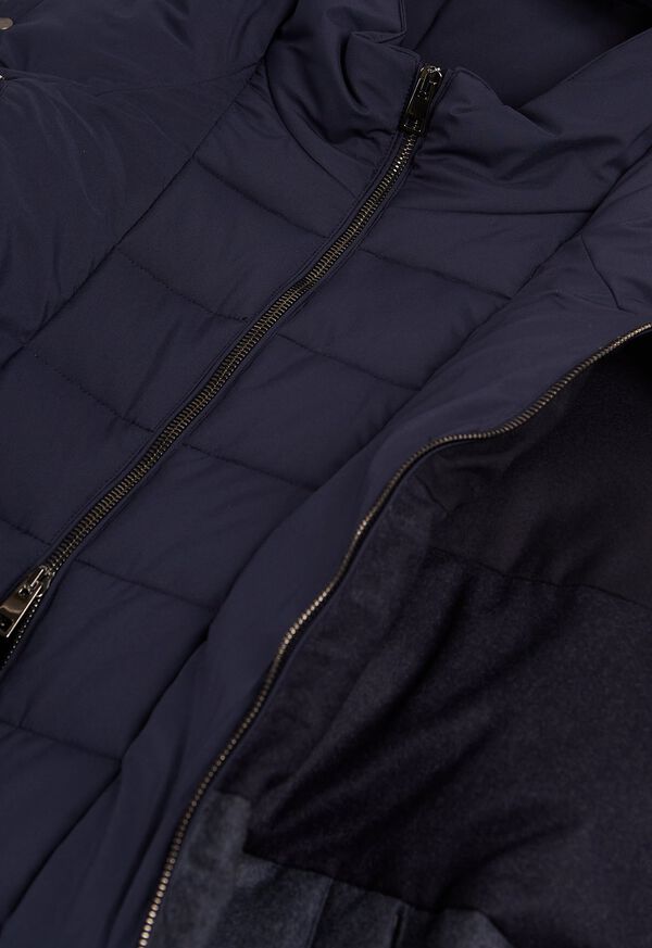 Paul Stuart Hooded Flannel Puffer Jacket, image 2