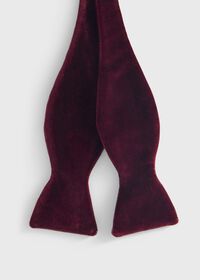 Paul Stuart Blunt Edge Cotton Velvet Bow Tie, thumbnail 3