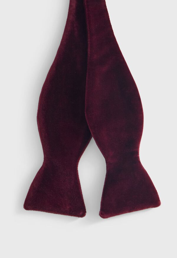 Paul Stuart Blunt Edge Cotton Velvet Bow Tie, image 3