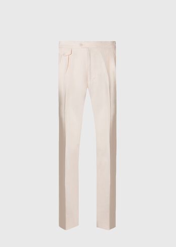 Paul Stuart Linen Washed Pleated Front Trouser