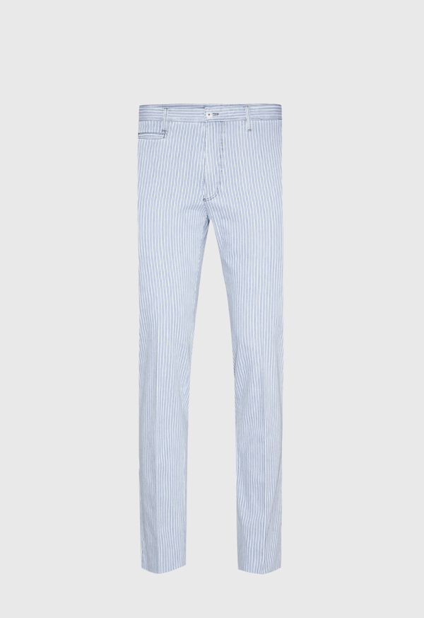 Paul Stuart Blue & White Stripe Cotton Pant
