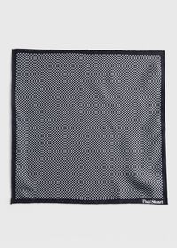 Paul Stuart Printed Silk Houndstooth Pocket Square, thumbnail 2