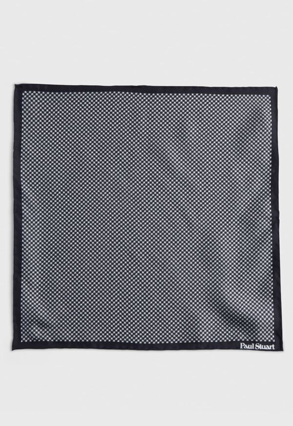 Paul Stuart Printed Silk Houndstooth Pocket Square, image 2