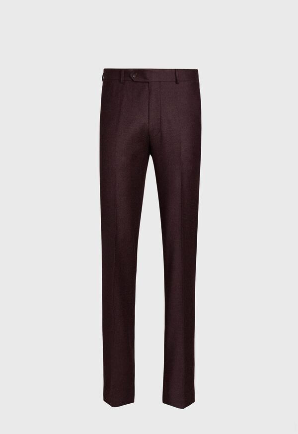 Paul Stuart Burgundy Flannel Trouser, image 1