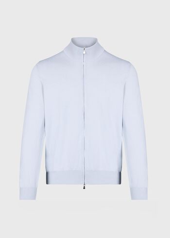 Paul Stuart Cotton Double Zip Cardigan