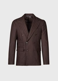 Paul Stuart Chalk Stripe Flannel Suit, thumbnail 3