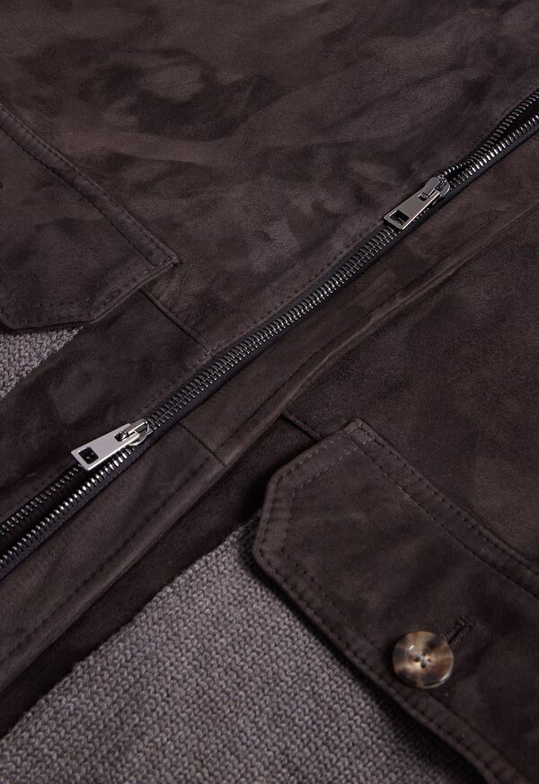 Paul Stuart Wool & Suede Bomber Jacket, image 4