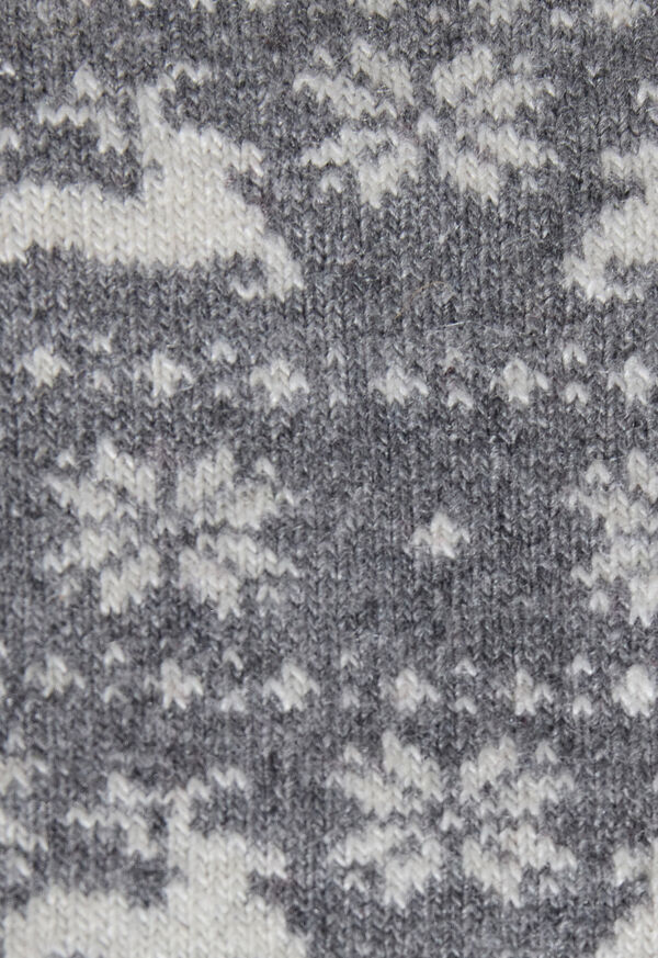 Paul Stuart Wool Blend Reindeer & Snowflake Sock, image 3