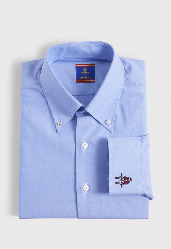 Paul Stuart Cotton Oxford Logo Sport Shirt