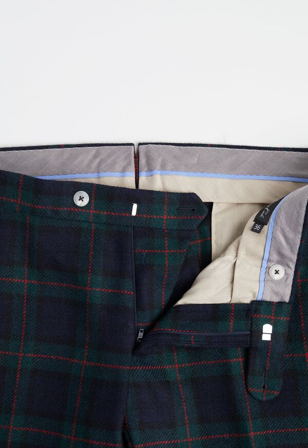 Paul Stuart Green Wool Plaid Pant, image 2