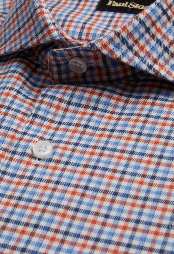 Paul Stuart Mini Check Flannel Sport Shirt, image 3