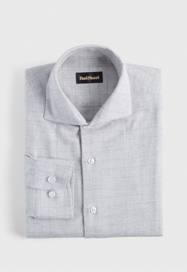 Paul Stuart Parquet Pattern Flannel Sport Shirt, image 1