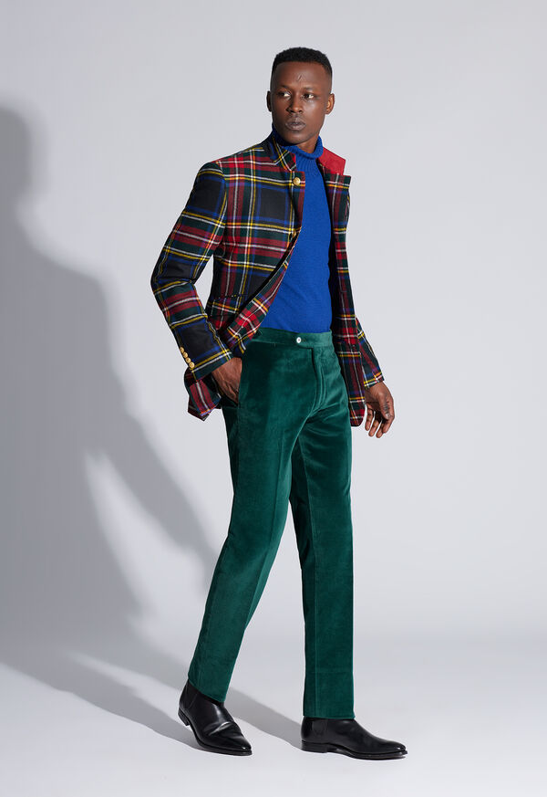 Paul Stuart Black Stewart Plaid Nigel Jacket Look, image 1