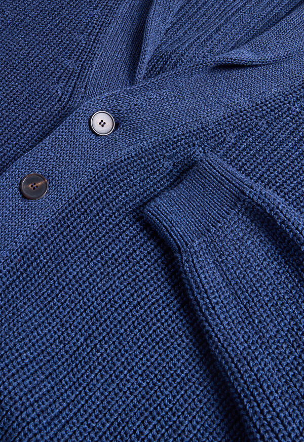 Paul Stuart Ribbed Shawl Collar Cardigan, image 2