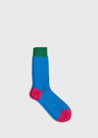 Paul Stuart Mercerized Cotton Ribbed Sock, thumbnail 1
