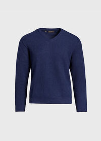 Paul Stuart Classic Alpaca Links V-Neck Sweater, thumbnail 1