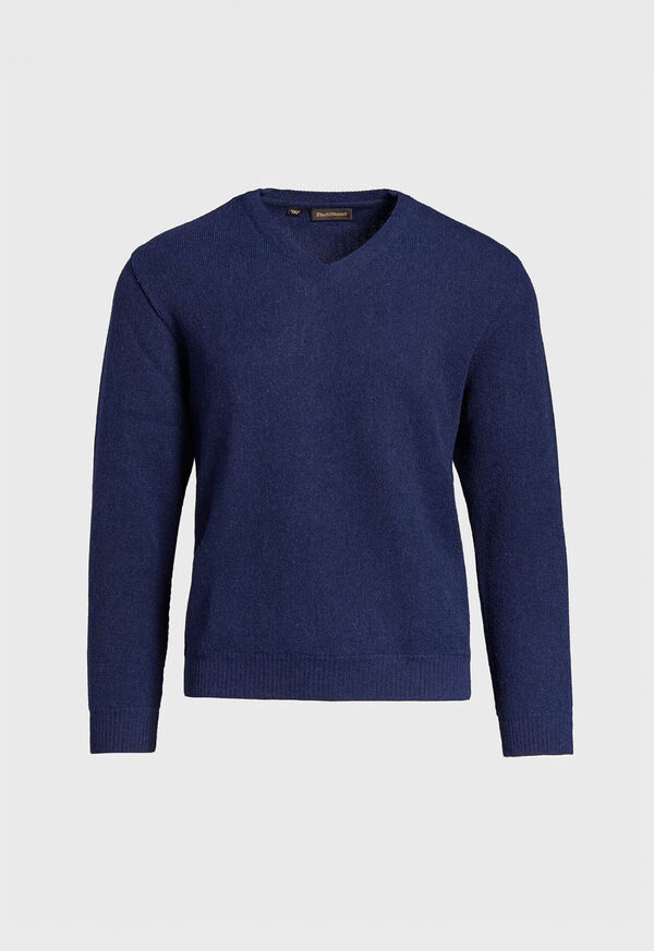 Paul Stuart Classic Alpaca Links V-Neck Sweater, image 1