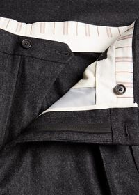 Paul Stuart Straight Leg Pleated Wool Flannel Pant, thumbnail 2