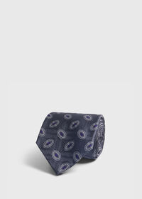 Paul Stuart Woven Silk Oval Deco Tie, thumbnail 1