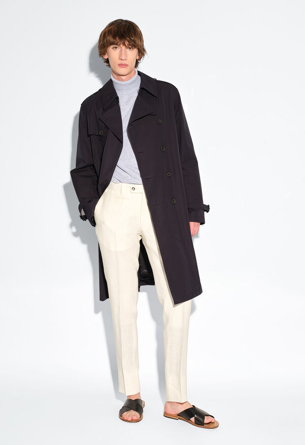 Paul Stuart Double Breasted Cotton Trench Coat, image 2