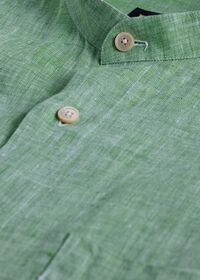Paul Stuart Washed Linen Stand Collar Shirt, thumbnail 2
