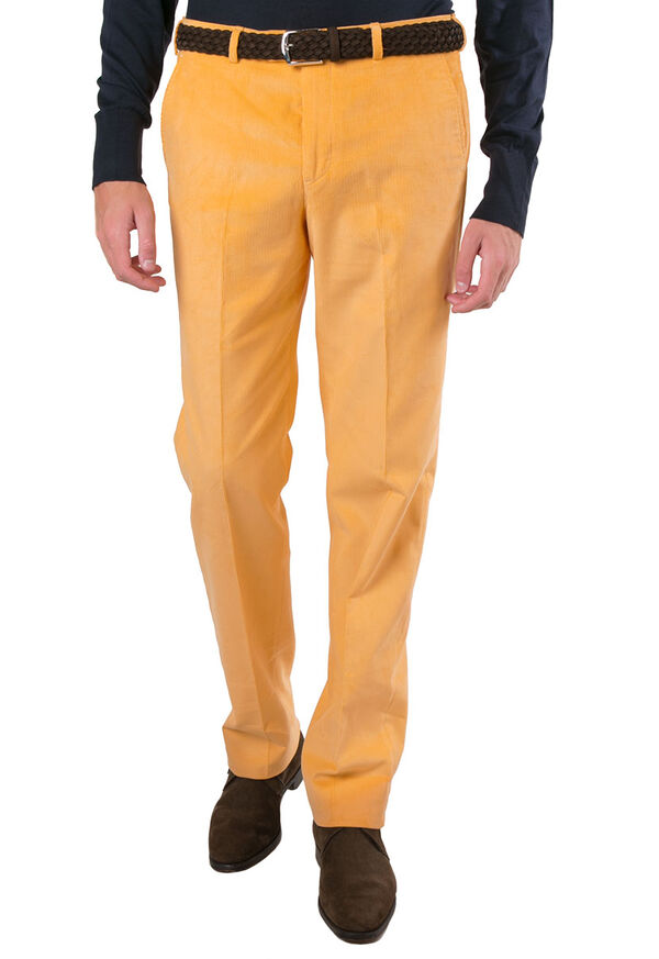 Paul Stuart Yellow Cord Plain Front Trouser, image 1
