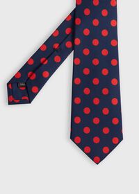 Paul Stuart Printed Silk Large Polka Dot Tie, thumbnail 1