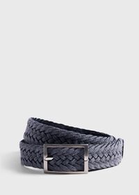 Paul Stuart Woven Suede and Wool Reversible Belt, thumbnail 2