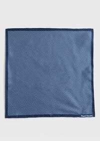 Paul Stuart Printed Silk Houndstooth Pocket Square, thumbnail 2