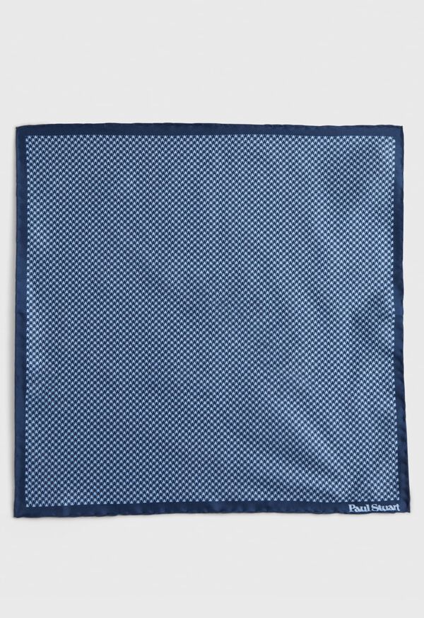 Paul Stuart Printed Silk Houndstooth Pocket Square, image 2