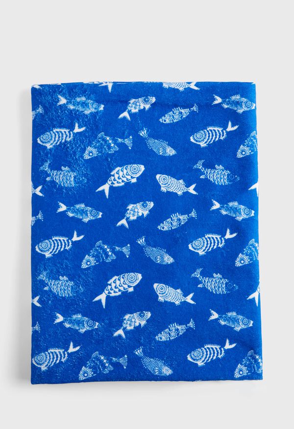 Paul Stuart Fish Motif Beach Towel, image 2