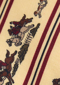 Paul Stuart Printed Silk Rider Motif Tie, thumbnail 3