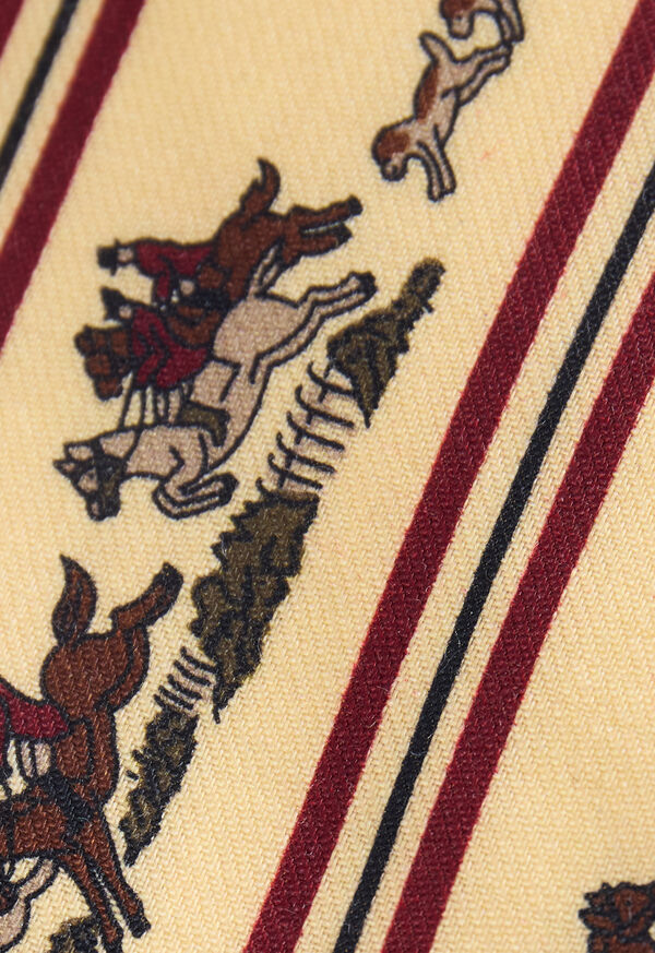 Paul Stuart Printed Silk Rider Motif Tie, image 3