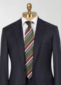Paul Stuart Woven Silk Jacquard Stripe Tie, thumbnail 2