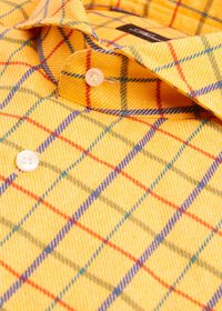 Paul Stuart Brushed Cotton Printed Plaid Sport Shirt, thumbnail 2