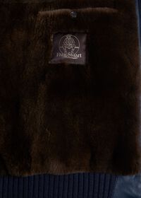 Paul Stuart Beaver Fur Lined Leather Blouson, thumbnail 4