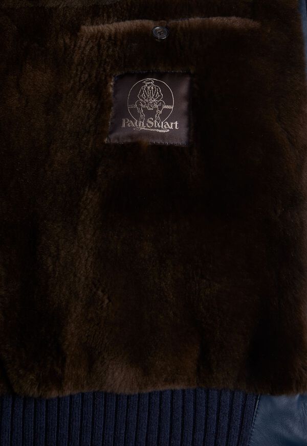 Paul Stuart Beaver Fur Lined Leather Blouson, image 4