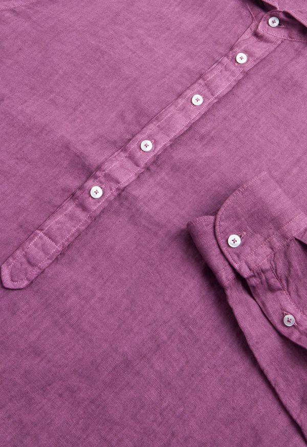 Paul Stuart Washed Linen Pullover Shirt, image 3