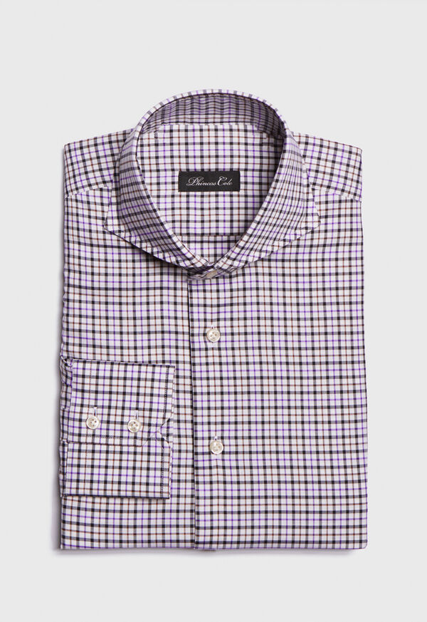 Paul Stuart Extreme Cutaway Collar Tattersall Shirt, image 1