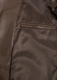 Paul Stuart Brown Raw Cut Edge Suede Jacket, thumbnail 4