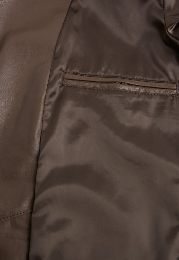 Paul Stuart Brown Raw Cut Edge Suede Jacket, image 4