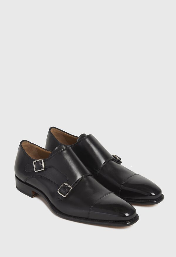 Paul Stuart Monza Leather Double Monk Strap, image 3