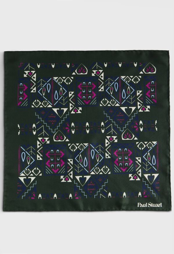 Paul Stuart Abstract Print Pocket Square, image 2