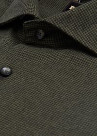 Paul Stuart Houndstooth Brushed Flannel Sport Shirt, thumbnail 2