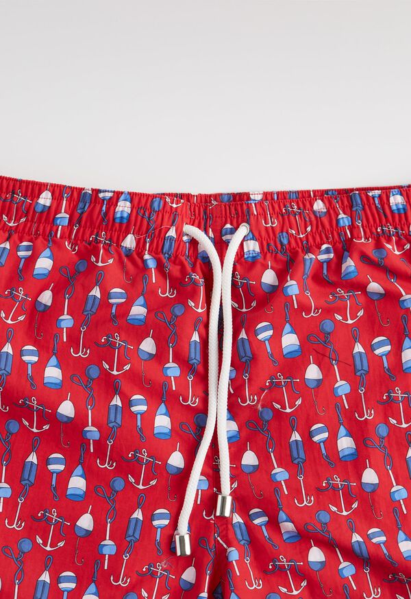 Paul Stuart Hook & Bobber Print Swim Trunk, image 3
