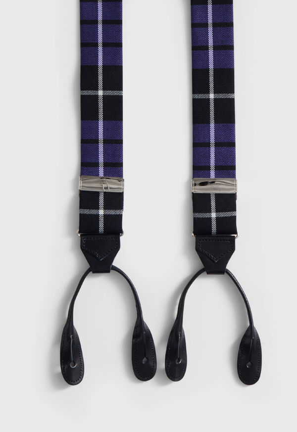 Paul Stuart Wool Plaid Suspenders, image 2