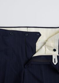 Paul Stuart Phineas Cole Wool Navy Tonal Stripe Suit, thumbnail 6