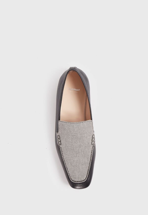 Paul Stuart Paris II Leather and Fabric Loafer, image 4