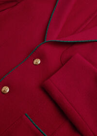 Paul Stuart Solid Red Blazer with Green Piping, thumbnail 2