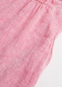 Paul Stuart Linen Dress With Bottom Ruffle, thumbnail 2
